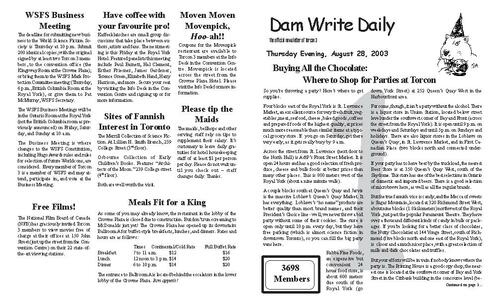 Dam Write Daily